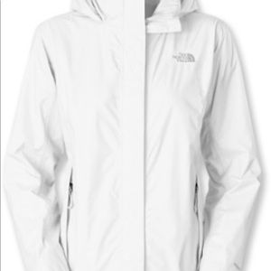 The North Face White Resolve 2 Rain Jacket